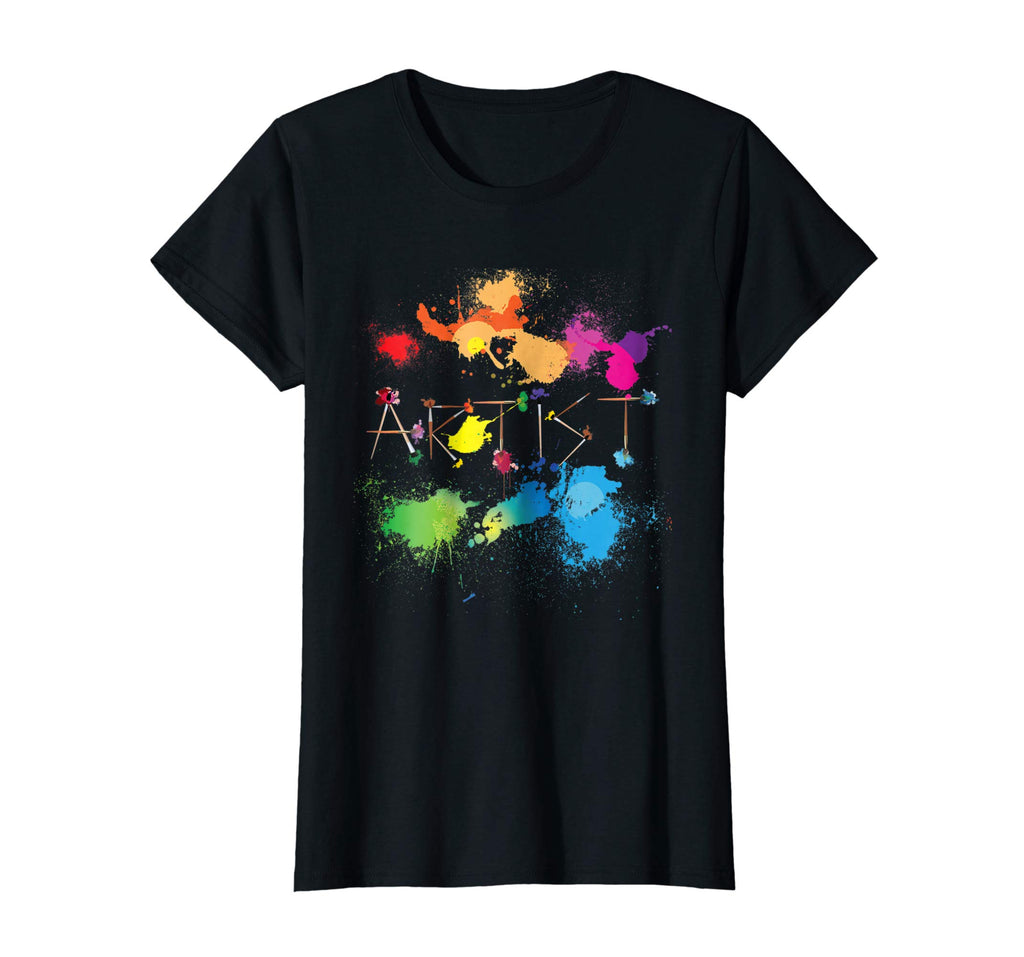 Artist Messy Painters Funny Paint Splatter Art T-shirt
