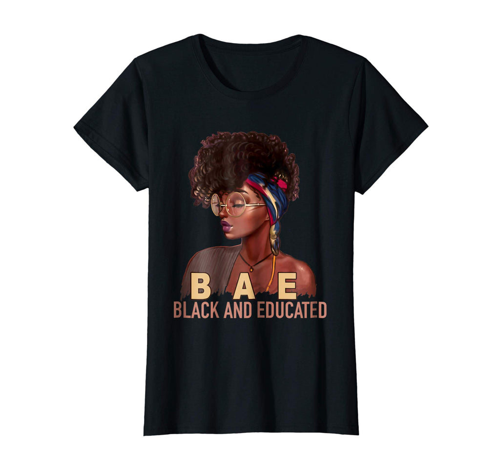 BAE Black And Educated gift Funny Black Queen T-Shirt