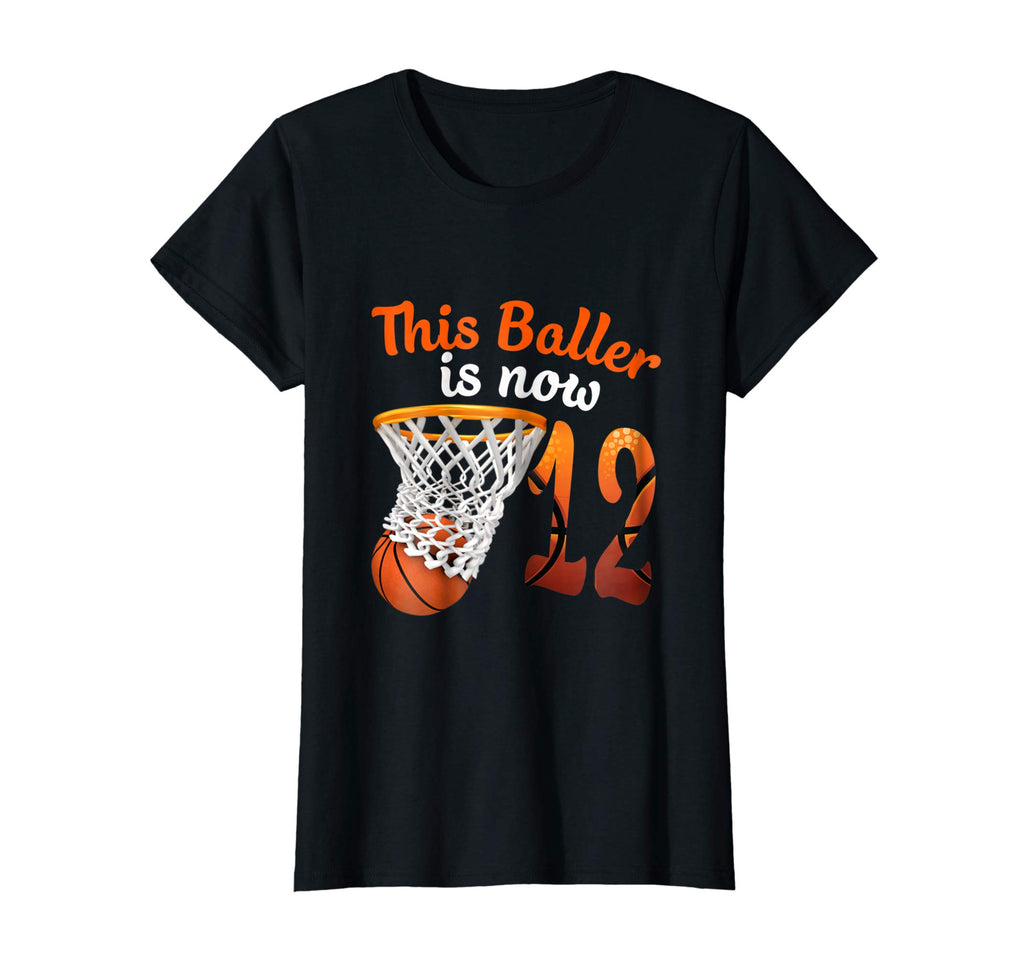 12th Birthday Basketball T-Shirt Funny 12 Years Old Gift