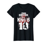 10th Birthday Funny T-Shirt This Soccer King Is 10 Years Old