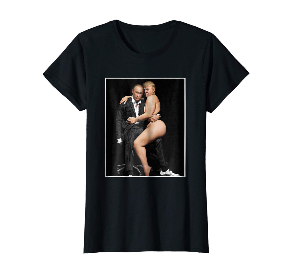 Putin with Sexy Trump on Desk Funny Anti Trump T-shirt