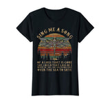 Dragonfly Sing Me A Song Retro Vintage Sunset Funny TShirt