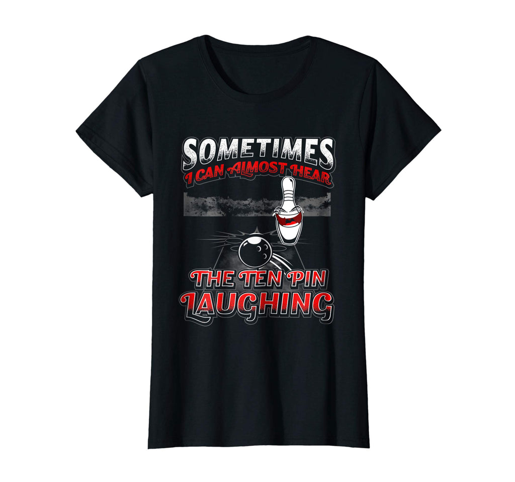 Hear 10 Pin Laughing Funny Bowling Shirt