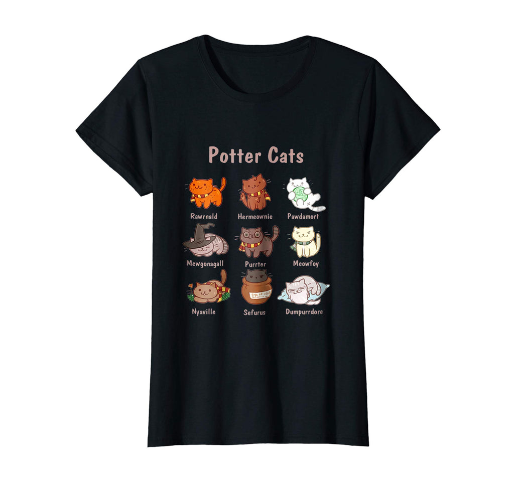 Potter Cats t-shirt, Funny Gifts For Cat Lovers Tshirt