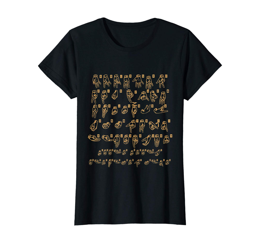 American Sign Language Cheat Sheet T shirt funny gift idea