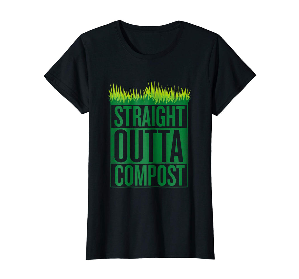 Straight Outta Compost Funny Mulch Composting T-Shirt