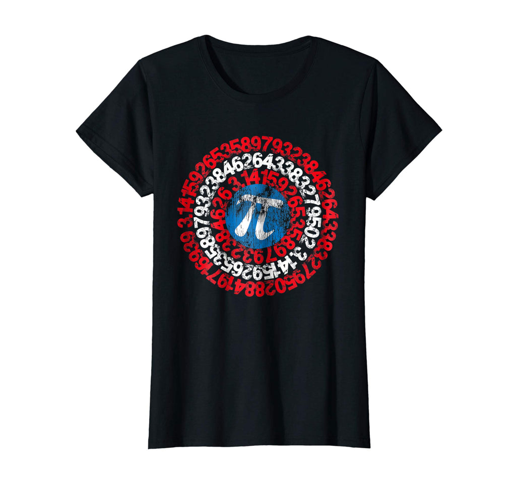 Captain Pi Superhero Shield Funny Math Pi Day T-Shirt