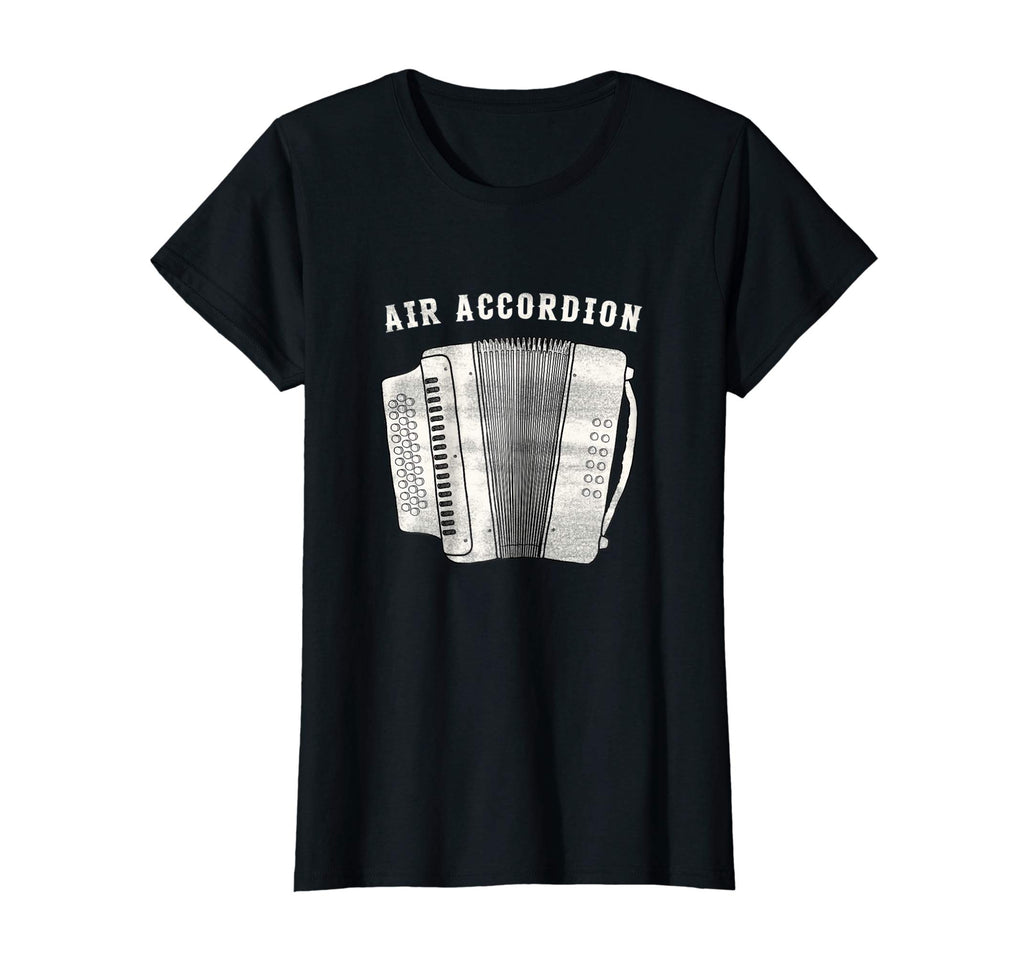 Air Accordion T Shirt - Funny Musician Shirt Squeeze Box Tee