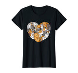 Valentines Day Cat T shirt Heart Funny Kitty Kitten T-shirt