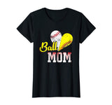Funny Ball Mom Softball Baseball T-Shirt