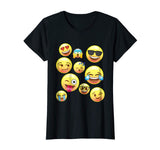 Funny Emoji Faces Shirt for Girls, Boys, Teens, Men &amp; Women