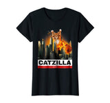 CATZILLA - Funny Kitty Tshirt for Cat lovers to Halloween