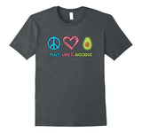 Peace Love and Avocados T-shirt, Funny Fruit T-shirt