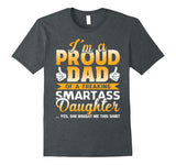 Dad Shirt Proud Dad From Daughter Funny Gift Tees