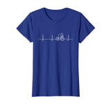 Cycling Heartbeat Shirt, Funny Cute Bicycle Bike Rider Gift