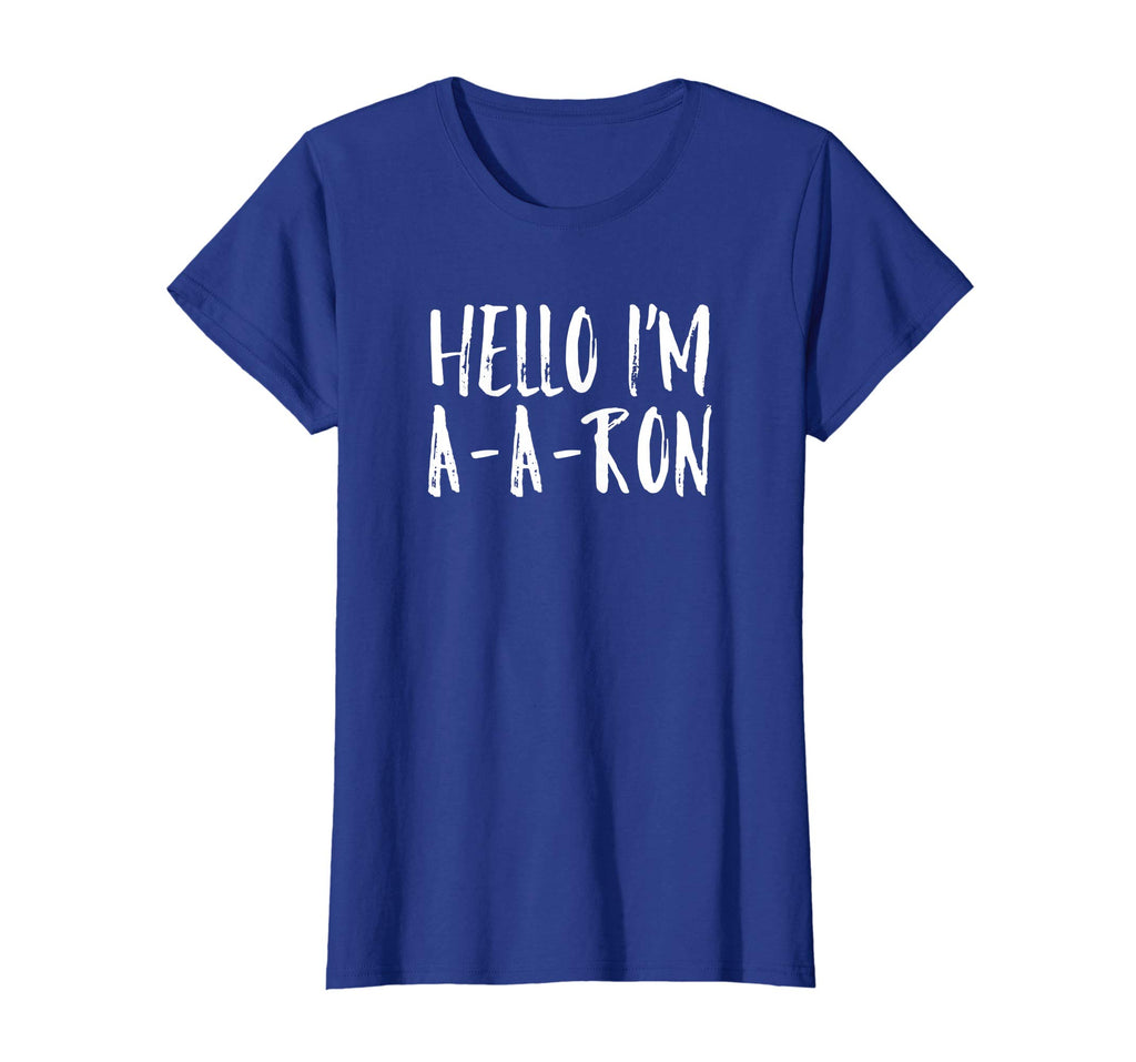 Funny Hello I'm A-A-RON - Viral Video Tshirt