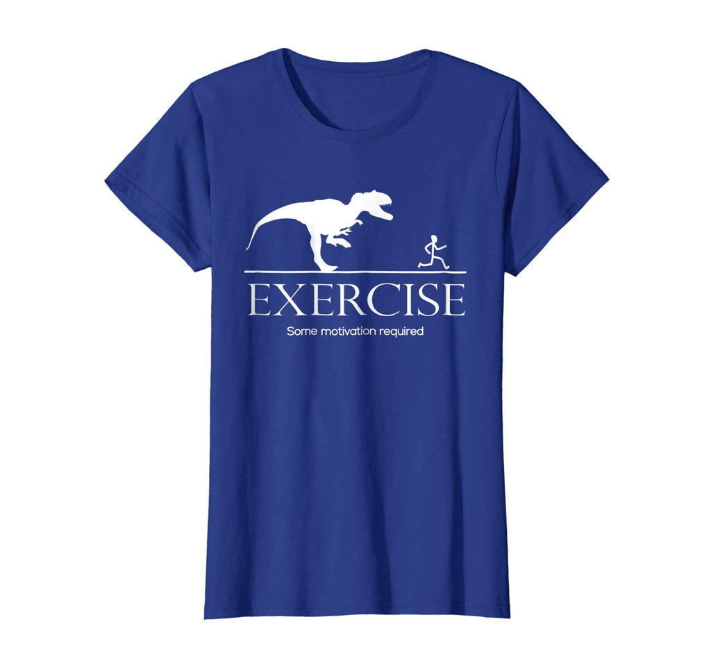 Exercise Motivation Required Funny T-rex Running Tshirt
