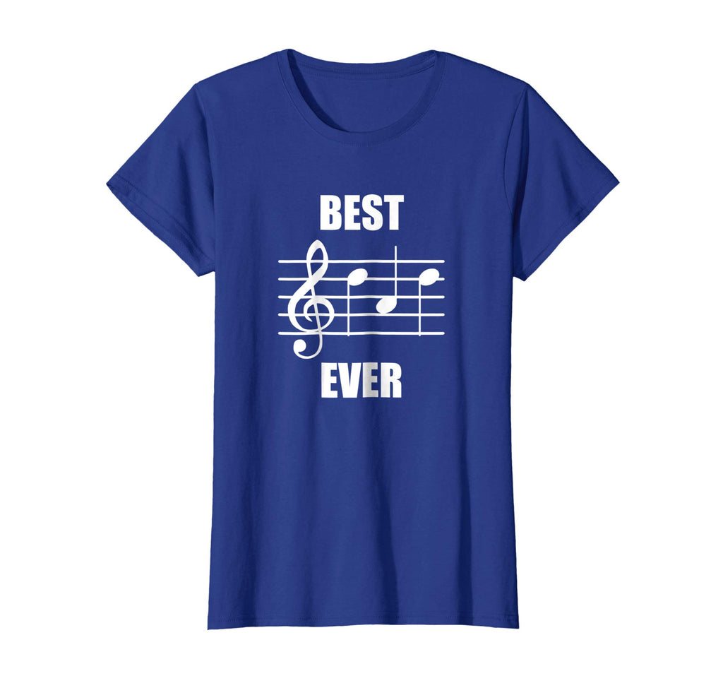 Best Dad Ever Treble Clef Musician Funny T-Shirt For Dad