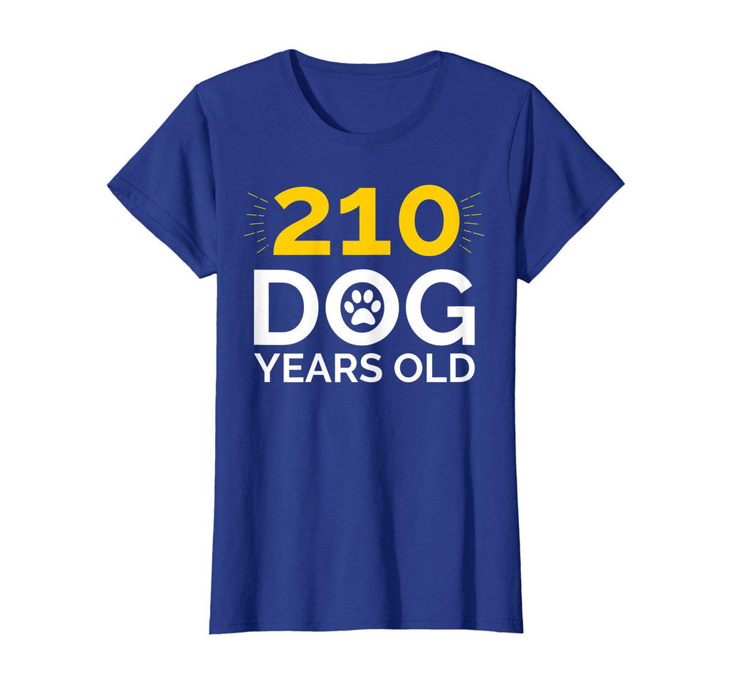 30th Birthday Gift Shirt, Funny 210 Dog Years Old T-Shirt