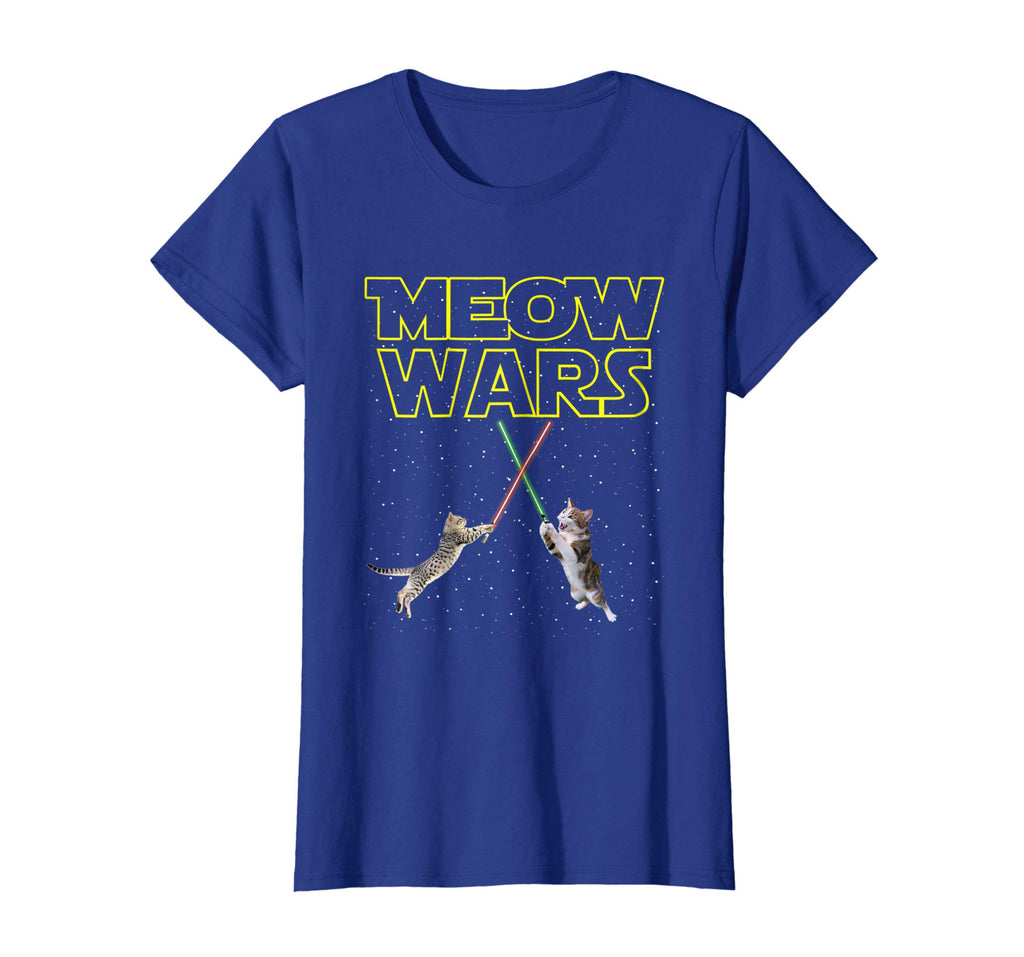 Meow Wars Funny Cat Men Women Kids T-Shirt