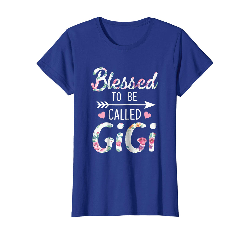 Blessed To Be Called Gigi Floral Grandma Funny T-Shirt