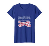 Bacon Snaccident Definition Funny T-Shirt