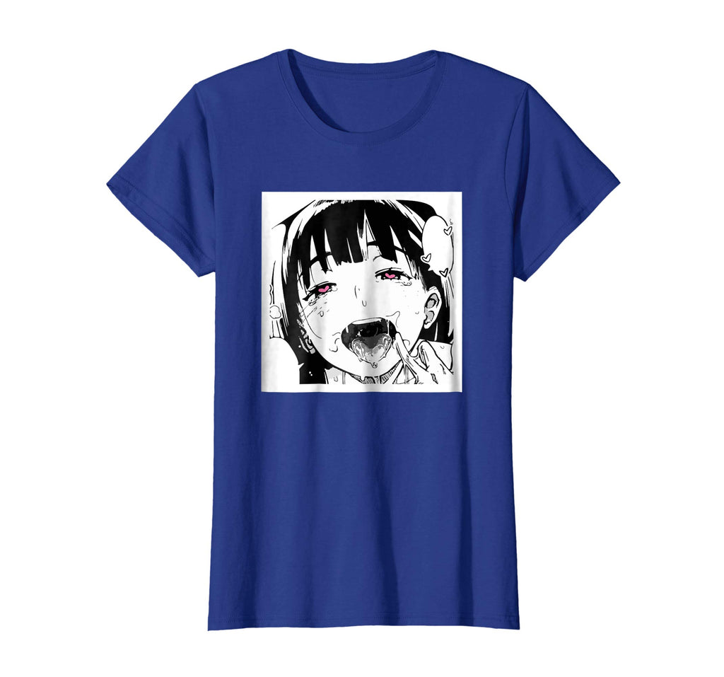 Ahegao T-Shirt Anime Funny Tee Hentai Cartoon Shirt