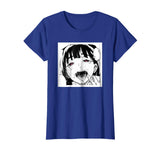 Ahegao T-Shirt Anime Funny Tee Hentai Cartoon Shirt