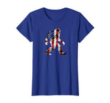 American Flag Bigfoot T-Shirt, Funny 4th of July Sasquatch