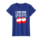 Men's I Like Her Bobbers T-Shirt Funny Fishing Couples Gifts