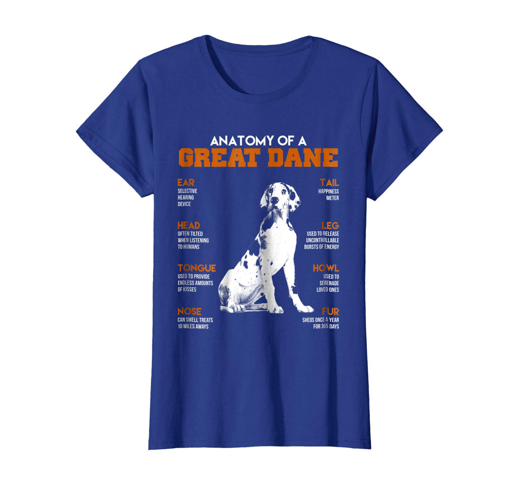 Anatomy Of A Great Dane Dogs T Shirt Funny Gift