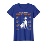 Anatomy Of A Great Dane Dogs T Shirt Funny Gift