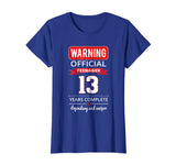 13th Birthday T Shirt Cool and Funny For Girls And Boys
