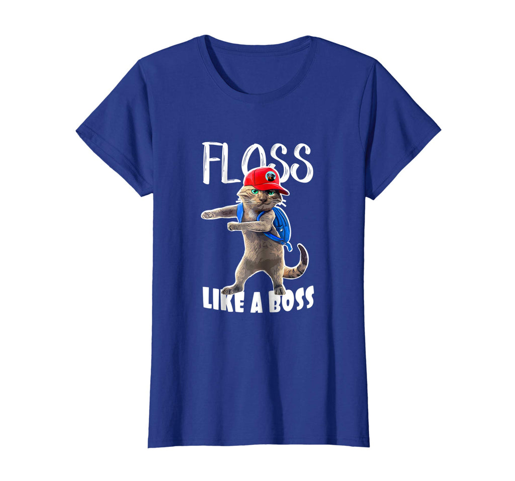 Funny Graphic T Shirt Flossing School Cat Floss like a Boss