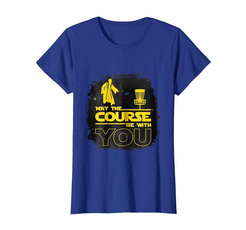 &quot;May The Course Be With You&quot; Funny Disc Golf T Shirt Men