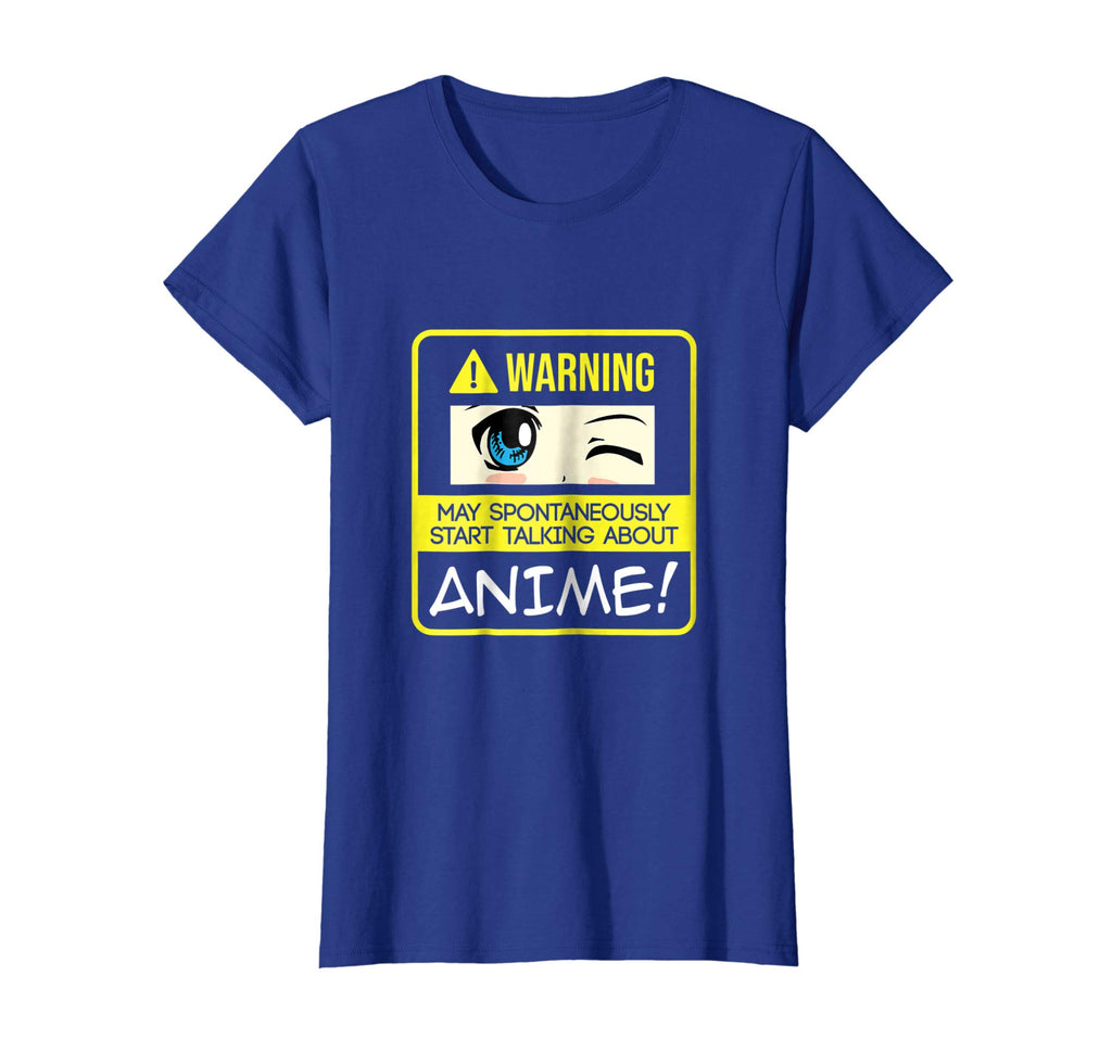 Anime Manga Fan Shirt Funny Kawaii Warning Anime Talking