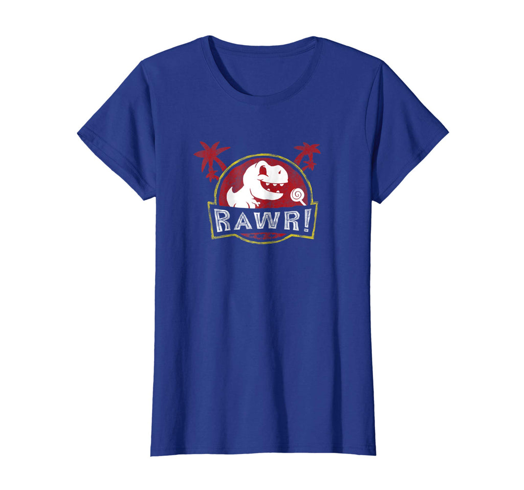 Jurassic Age Rawr Funny Cute Dinosaur Chasing Lollipop Shirt