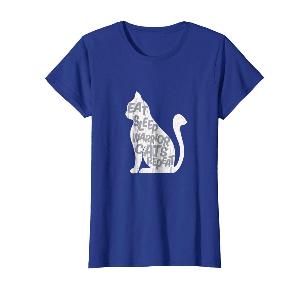 Eat Sleep Warrior Cats Repeat Funny Cat Lover T-Shirt