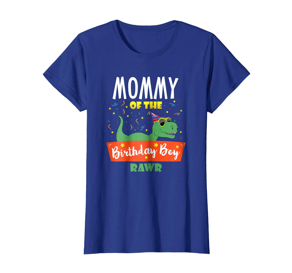Mommy of the Birthday Boy Shirt Dinosaur Raptor Funny TShirt