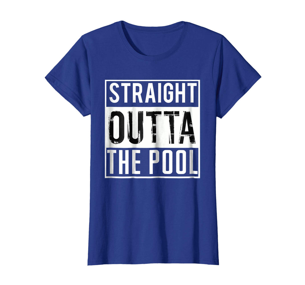 Straight Outta the Pool Swim Shirt Funny Swimming T-Shirt
