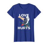 Love Hurts African Grey Parrot Biting Funny Gift T-Shirt