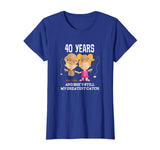 40th Wedding Anniversary Shirt Funny Mens Fishing T-shirt