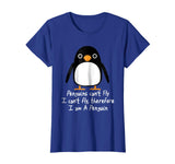 Funny Penguin T Shirt Cool I can't fly animal love gift tee