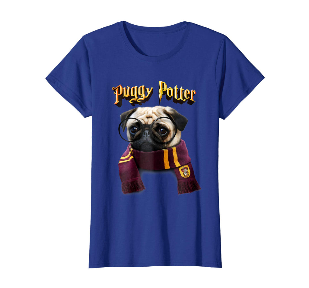 Puggy Potter magic wizard Pug Shirt - Funny Pug Tshirt
