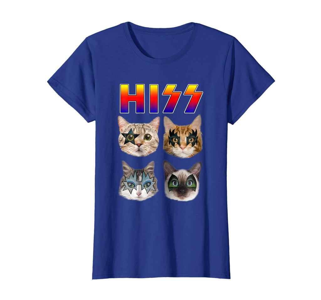 Hiss Funny Cats Kittens Rock Rockin T-shirt Gift Tee Pun