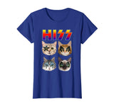 Hiss Funny Cats Kittens Rock Rockin T-shirt Gift Tee Pun