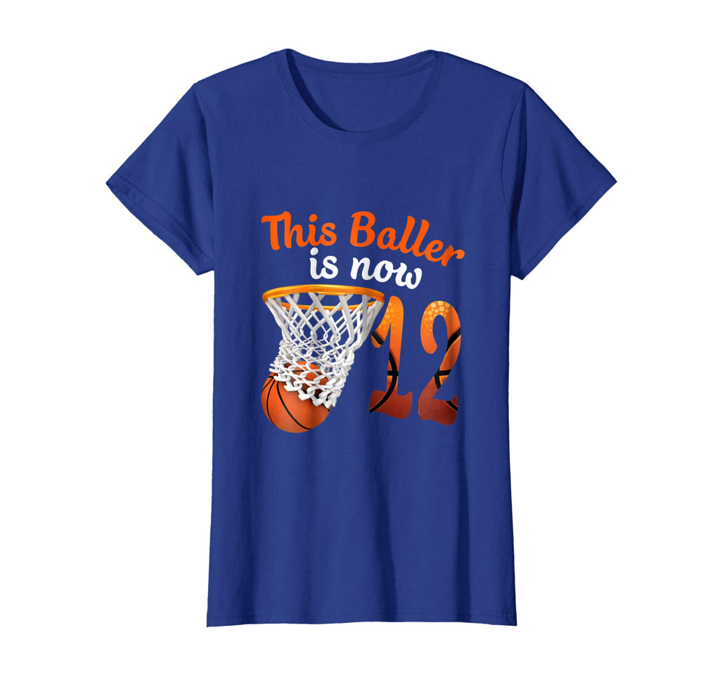 12th Birthday Basketball T-Shirt Funny 12 Years Old Gift