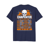 Carpenter Hourly Rate Funny Hammer Ruler T-Shirt