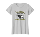 Bison Toss Yellowstone National Park Funny Shirt