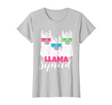 Retro 1980s llama t shirt Funny cute llama squad